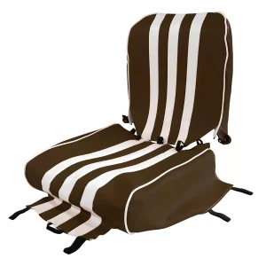 Méhari voorstoelbekleding - bruin/wit