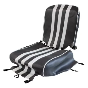 Méhari voorstoelbekleding - grijs/wit
