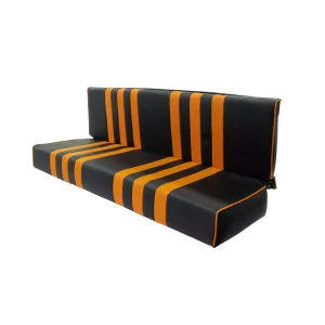 Méhari bekleding achterbank - zwart/oranje