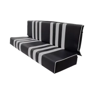 Méhari achterbankbekleding - zwart/wit