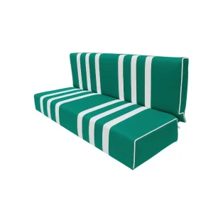 Méhari achterbankbekleding - groen/wit