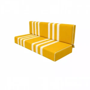 Méhari achterbankbekleding - geel/wit